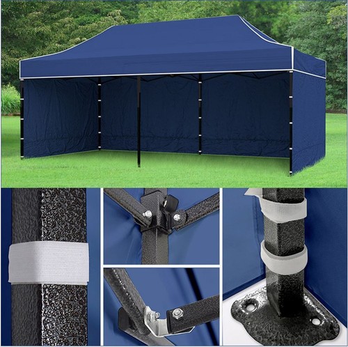 XXL Faltzelt Faltpavillon 3x3m 3x4,5m 3x6m Partyzelt Klappzelt Gartenpavillon - Bild 31 von 35