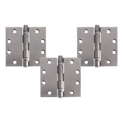Nuk3y Commercial Grade Ball Bearing Door Hinge Nrp 41/2 X 41/2 Full Mortise Brus