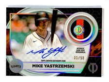 2022 Topps Tribute - MIKE YASTRZEMSKI #AP-MY Auto PATCH - 31/50 GIANTS