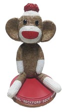 Rockford ILLINOIS ICEHOGS RIVETS Sock Monkey Bobblehead #/850 BRAND NEW!