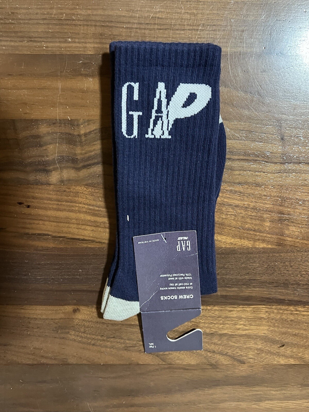 Palace x Gap Crew Sock in Navy Men’s Size M/L Spring 2024 Cotton Blend Brand New image 2