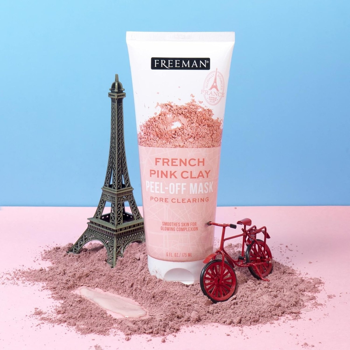 FREEMAN Exotic Blends Pore Clearing French Pink Clay Peel Off Mask