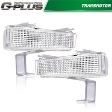 Bumper Turn Signal Light Fit For 80-90 Chevrolet Caprice Plastic Lens Leftright