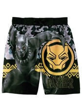 Marvel Black Panther Swim Trunks Shorts Boy Size 5/6