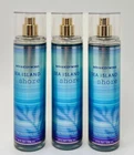 LOT OF 3 BATH & BODY WORKS SEA ISLAND SHORE FINE FRAGRANCE MIST BODY SPRAY 8 OZ