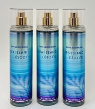 LOT OF 3 BATH  BODY WORKS SEA ISLAND SHORE FINE FRAGRANCE MIST BODY SPRAY 8 OZ