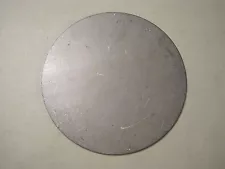 1/8" Steel Plate, Disc Shaped, 8" Diameter, .125 A36 Steel, Round, Circle