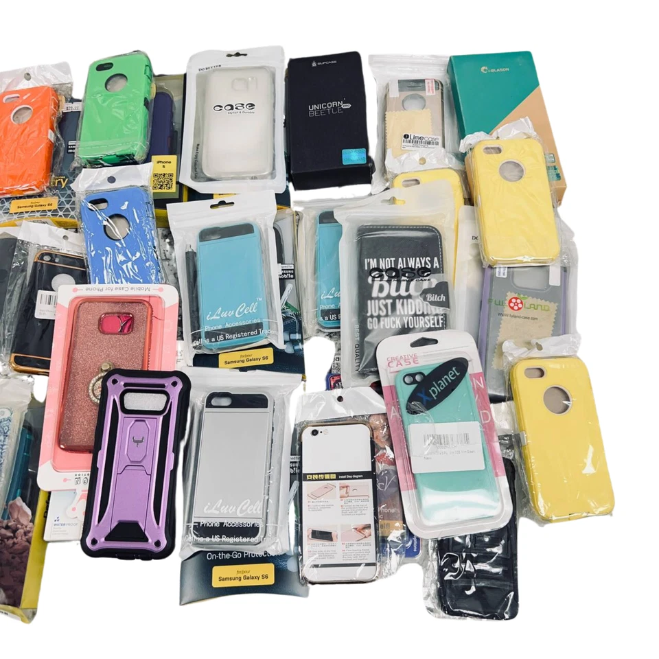 50 Cell Phone Cases Mix Older Models iPhone 4/4S/5/5S/5C/SE Samsung S5/S6 Lot 1 - Image 4 of 4