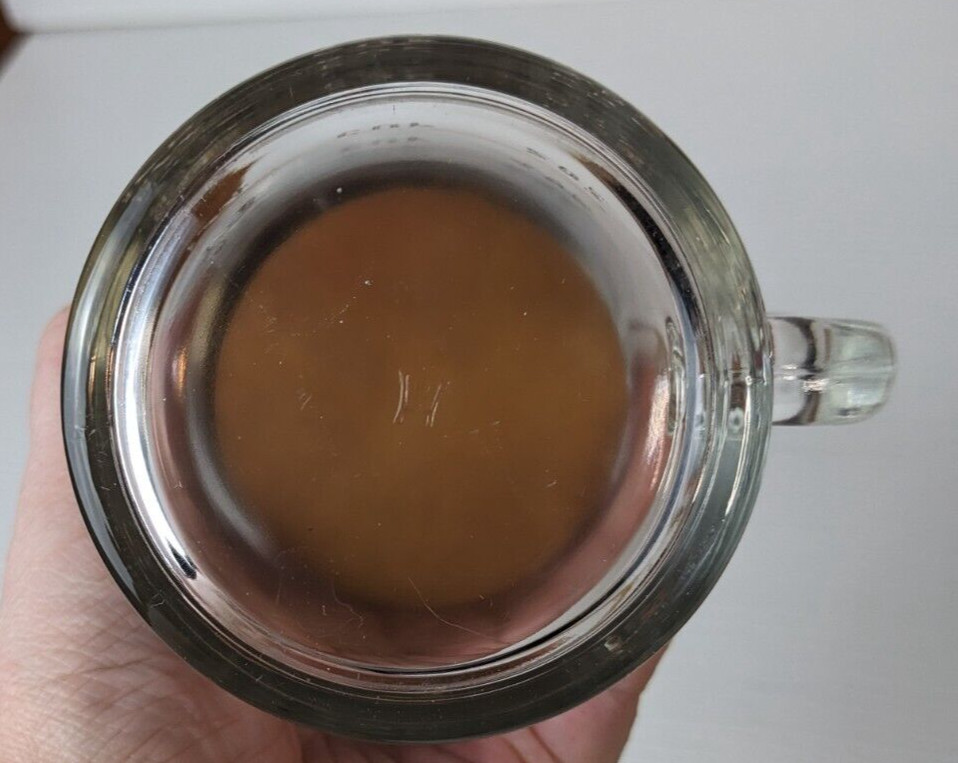 Vintage Blue Stars Anchor Hocking Glass Cup Androck Metal Food Nut Chopper