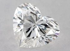 4.45 Ct Loose CVD Lab Grown Diamond 11 MM Heart D Color, FL CLARITY Certified