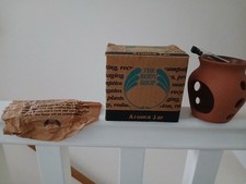 VINTAGE 1992 THE BODY SHOP, HOME FRAGRANCE AROMA JAR, WHITE MUSK ,DEWBERRY,BOXED