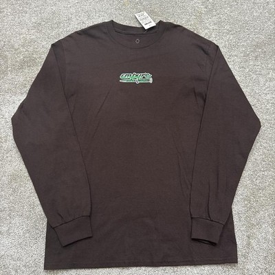 NWT Empyre Brown Long Sleeve Shirt Medium Skate Streetwear