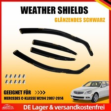 Windabweiser für Mercedes W204 2007-14 Regenabweiser Seitenscheibe vorne hinten