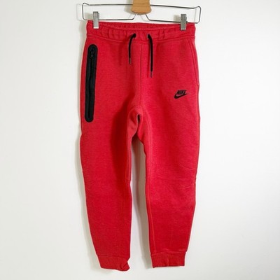 Nike Boys Sportswear Tech Fleece Jogger Sweatpants Red Youth