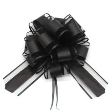 6 PCS Large Pull Bows, black bows for gift wrapping,6 inches,for wrapping gift w