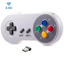 Wireless Classic USB Gamepad Retro SNES USB Controller For PC MAC Emulators