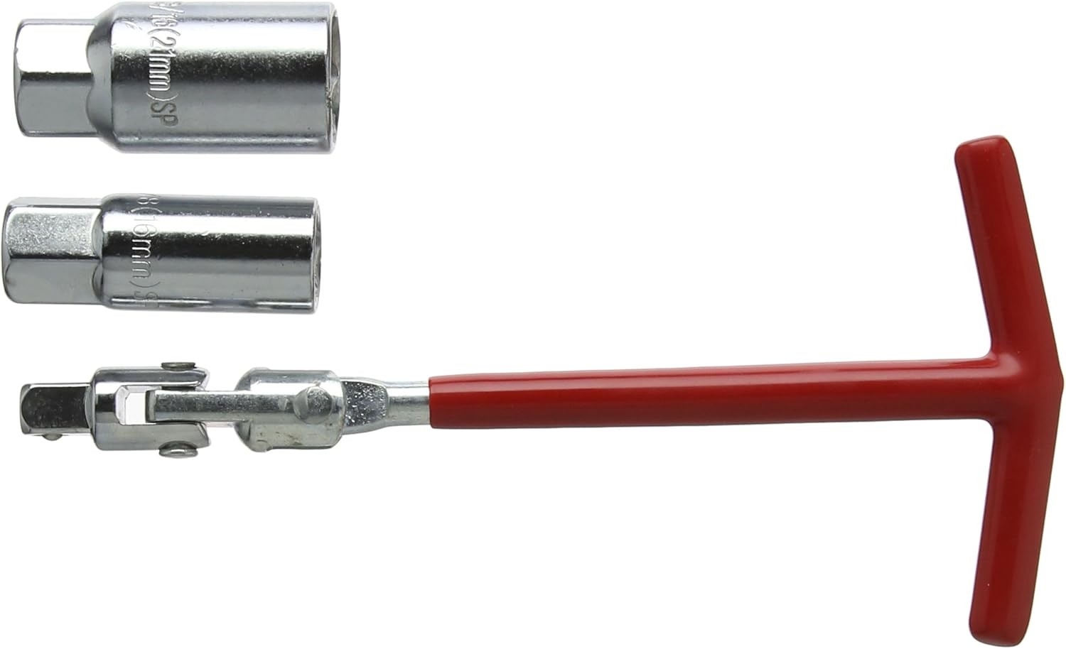 Neilsen CT3063 3-Piece 3/8"" Drive Spark Plug Socket Set – 16mm & 21mm Sockets