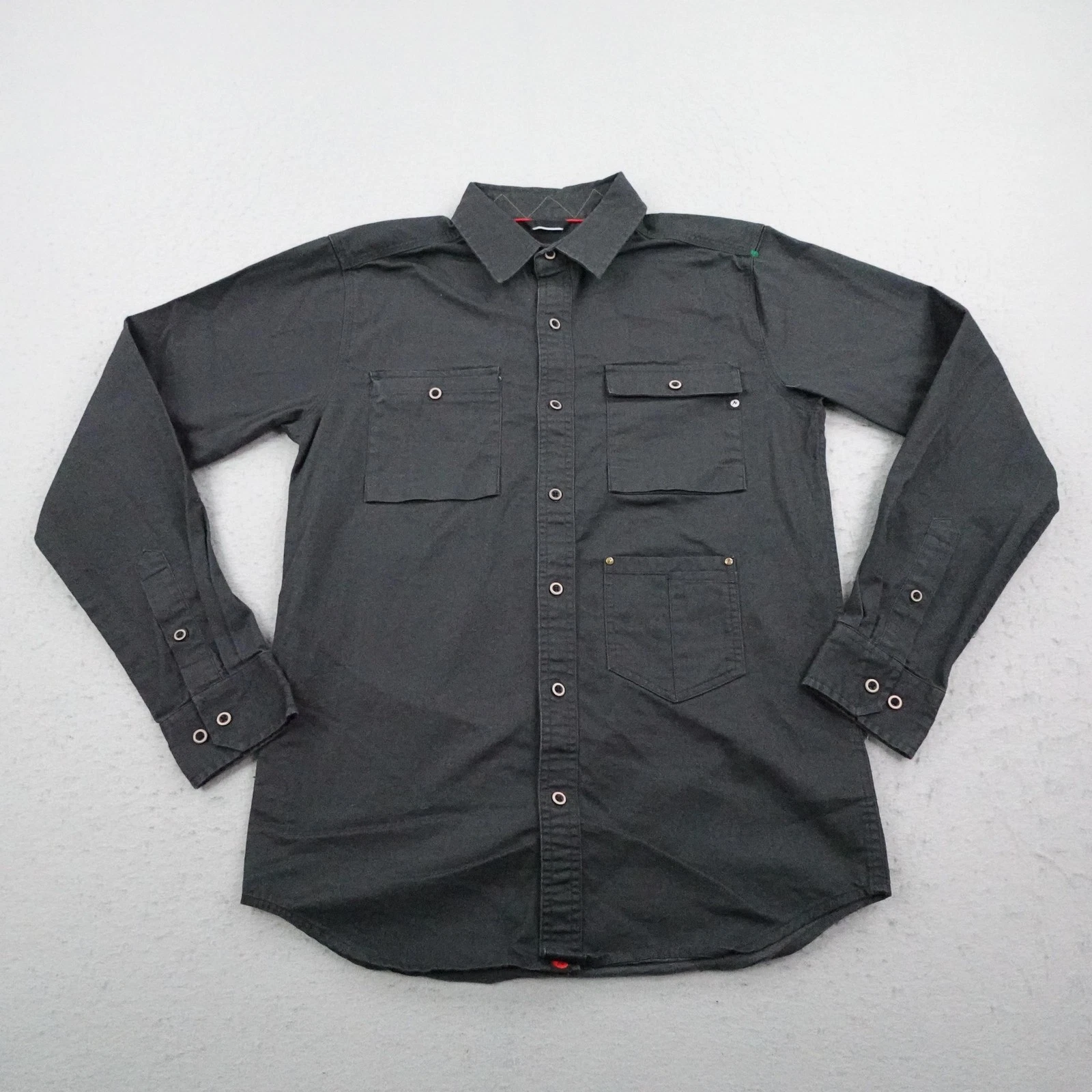 Marmot Shirt Men Small Gray Kingsbury Button Up Shacket Utility Overshirt Hiking