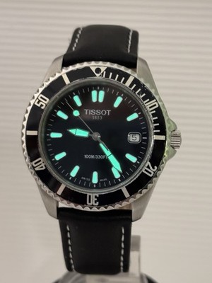 TISSOT 1853 100/300FT HERRENUHR EDELSTAHL  90 ER JAHRE
