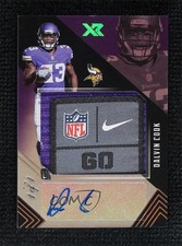 2017 Panini XR Rookie Swatch Laundry Tag 1/1 Dalvin Cook Jumbo Patch Auto 0c3