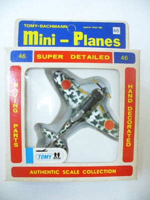 Tomy Bachmann Mini-Planes #46 Nakajima SHOKI Ki-44-2 Tojo 1/130 old stock