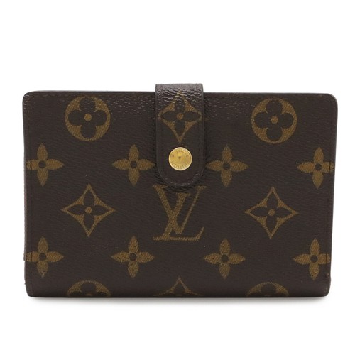 LOUIS VUITTON Wallet Monogram canvas Coin pocket Brown Authentic From Japan