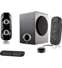 NEW Cyber Acoustics CA-3810 2.1 Speaker System - 40 W RMS 45 Hz to 20 kHz
