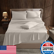 Hearth Harbor Extra Deep Pocket Sheet Sets Luxury Soft 6 Piece Cal King Linen