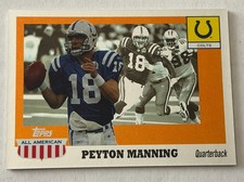 2003 Topps All American Peyton Manning Card No. 55 Indianapolis Colts