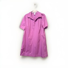 Drapers & Damon’s Shirt Dress Sz PL Magenta Collared Short Sleeve