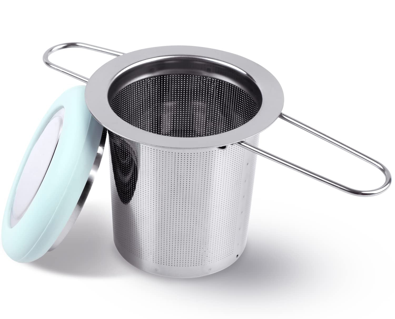 Foldable Stainless Steel Tea Infuser with Fine Mesh Filter and Handle