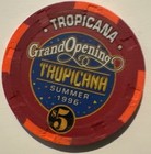 $5 Tropicana Atlantic City 1996 Grand Opening Casino Chip — photo 1