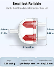 Aquarium Air Pump Valves for Standard 3/16 Inch Airline Tubing - Plastic Non-...
