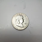 🔥SILVER 1951-d- FRANKLIN HALF DOLLAR NOT GRADED BUT NICE COLLECTOR COIN 🔥