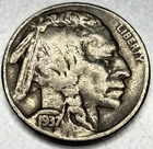 1937-P Buffalo 🦬 Indian Head Nickel 5c Vg Very Good - 1116