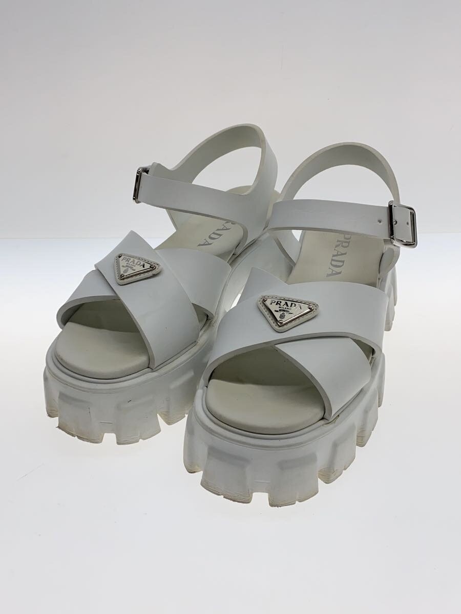 完売 プラダ モノリス サンダル ホワイト 37 Prada Monolith Rubber Sandals White 37 Women's Used | eBay