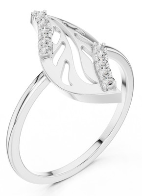 Certified D/VVS1 Round Natural Diamond Infinity Promise Ring Gift 14K Gold Over