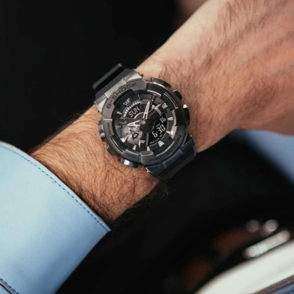 Casio GM110-1A Men's Analog-Digital Watch with Black Resin Band