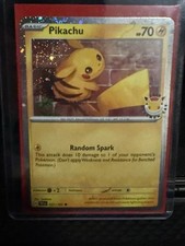 1x Pikachu 2026 Pokemon Day Stamp - 051/162 - Promo Cosmos Holo