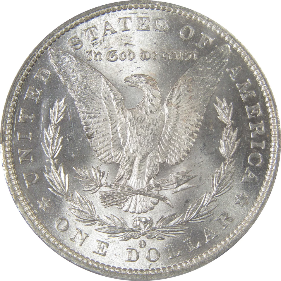 1879 O Morgan Dollar MS 61 PCGS Silver Uncirculated $1 Coin SKU:I23323 - Image 4 of 4