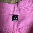 Women’s High Waisted Straight Leg Pink Jeans Size 27 Soft Material — photo 4