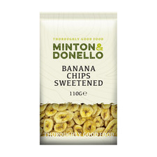 Minton & Donello Sweetened Banana Chips 6 x 110g 19.26 per kilo