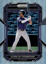 2023 Panini Prizm - Sterlin Thompson #153 Silver Prizm (RC) Rockies Parallel