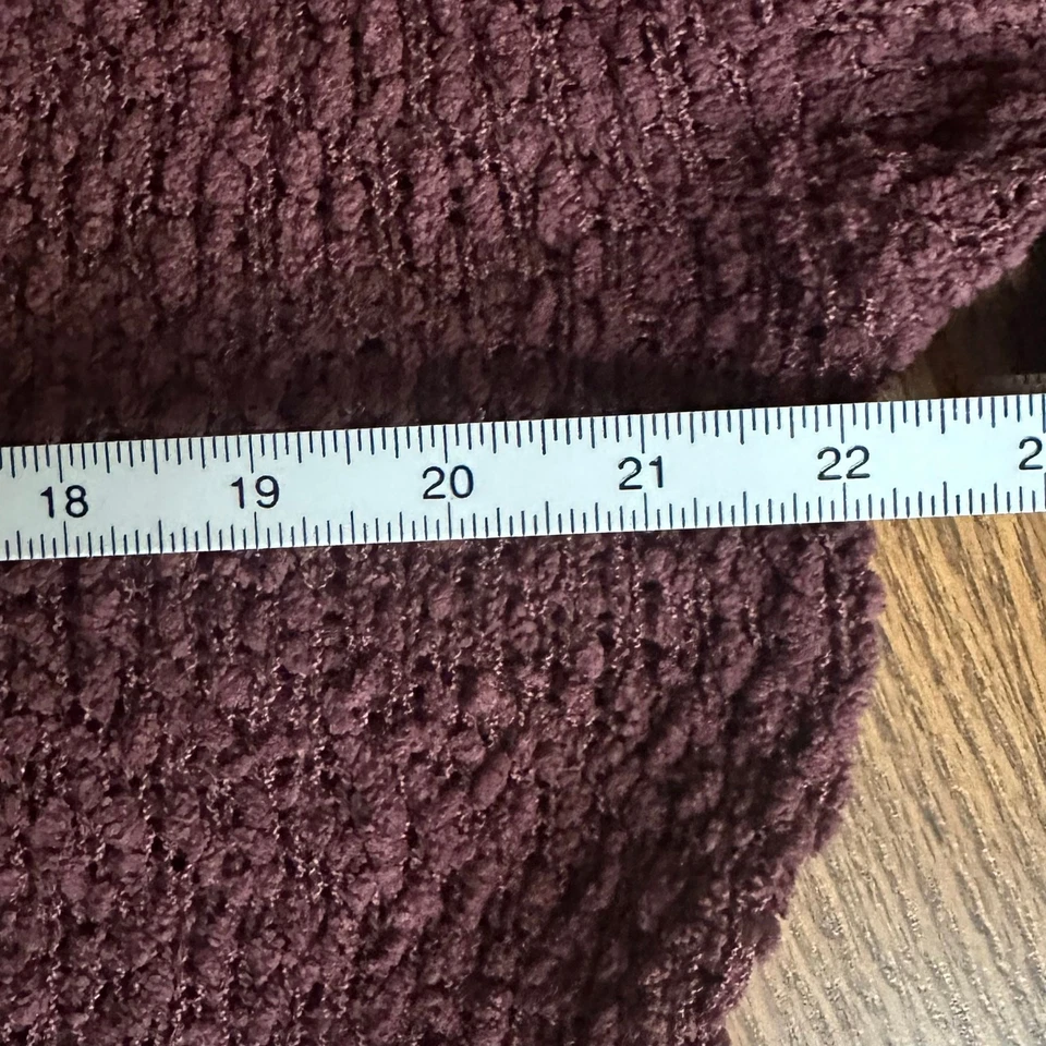 Suéter Hudson Gris Borgoña Palomitas Tejido Ligero Suave Suelto Largo Mediano    Foto 4 de 4