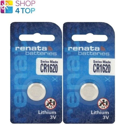 2 Renata Cr1620 Lithium Batterien 3V Knopfzelle Swiss Made Exp 2030 NEU