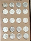 FRANKLIN HALF DOLLAR UNC COMPLETE SET SILVER & PROOFS 1948–1963 DANSCO 56 COINS