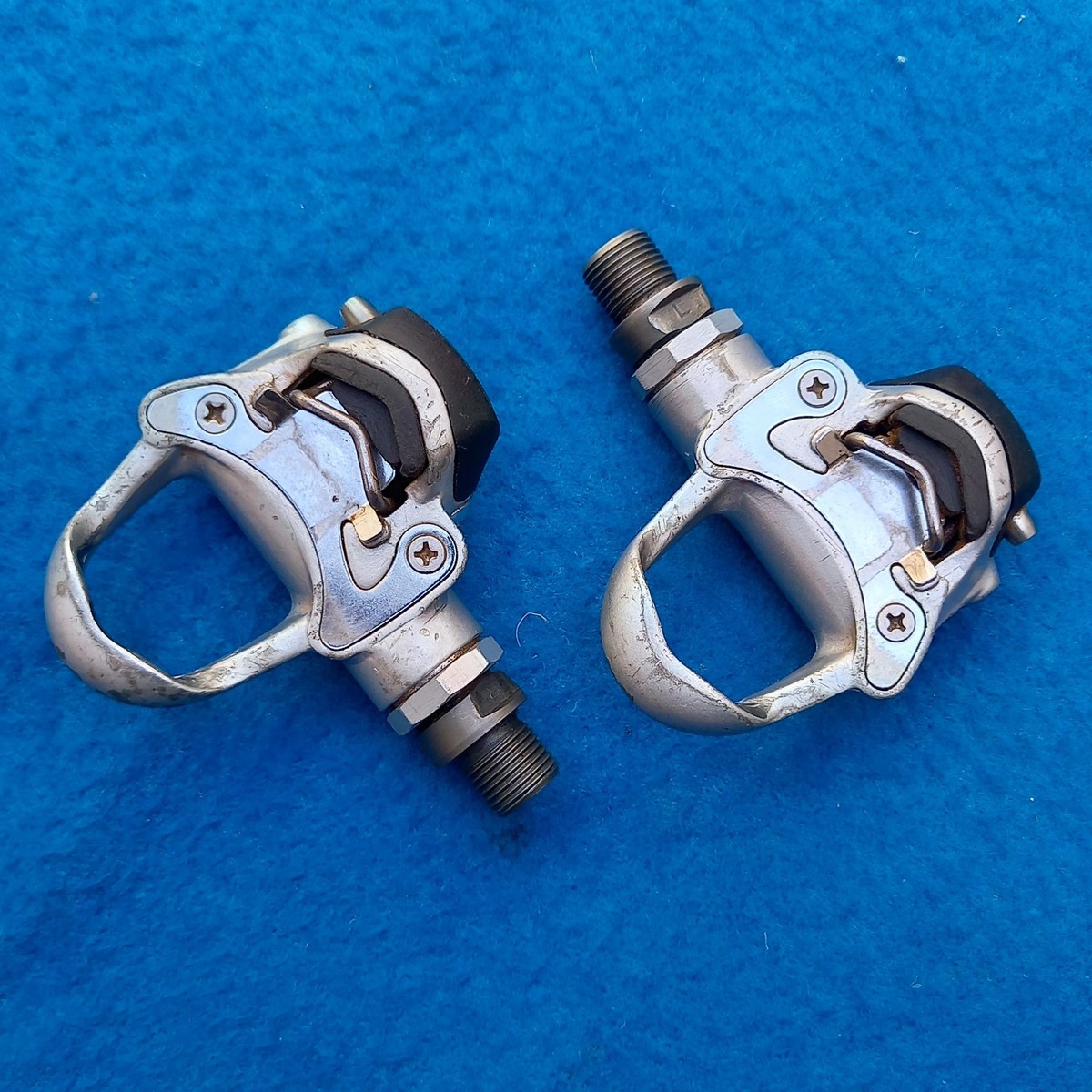Vintage Campagnolo Record Titanium Pedals Clipless Pro Fit 9/16