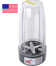32 oz Cup and Extractor Blade for NutriBullet 600W 900W NB-101B NB-101S NB-201