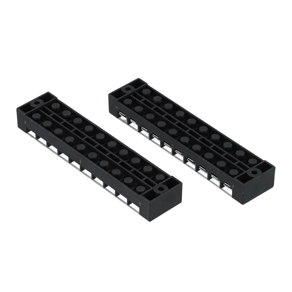 Insulated double row terminal blocks 6pcs 25A for wiring 8 10 12 positions kit - Image 4 of 4