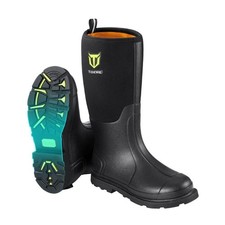 TideWe Rubber Work Boot, Waterproof Anti-Slip Steel Shank Hunting 6mm Neoprene 8